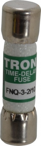 Cooper Bussmann FNQ-3-2/10 Cartridge Time Delay Fuse: 3.2 A, 10.3 mm Dia Image