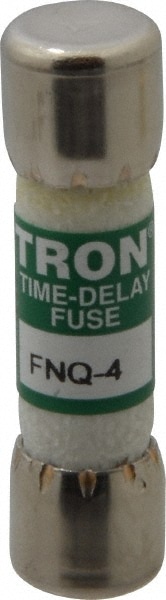 Cooper Bussmann FNQ-4 Cartridge Time Delay Fuse: 4 A, 10.3 mm Dia Image