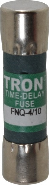 Cooper Bussmann FNQ-4/10 Cartridge Time Delay Fuse: 0.4 A, 10.3 mm Dia Image