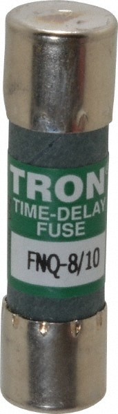 Cooper Bussmann FNQ-8/10 Cartridge Time Delay Fuse: 0.8 A, 10.3 mm Dia Image