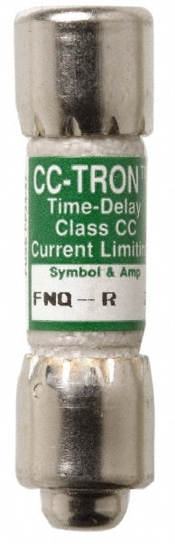 Cooper Bussmann FNQ-R-1-4/10 Cartridge Time Delay Fuse: CC, 1.4 A, 10.3 mm Dia Image