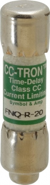 Cooper Bussmann FNQ-R-20 Cartridge Time Delay Fuse: CC, 20 A, 10.3 mm Dia Image