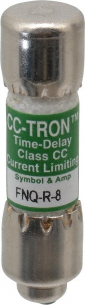 Cooper Bussmann FNQ-R-8 Cartridge Time Delay Fuse: CC, 8 A, 10.3 mm Dia Image