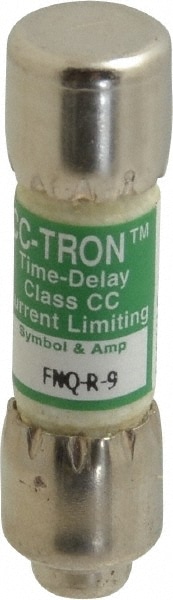 Cooper Bussmann FNQ-R-9 Cartridge Time Delay Fuse: CC, 9 A, 10.3 mm Dia Image