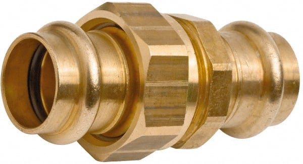 NIBCO 9256400PC Wrot Copper Pipe Union: 1/2" Fitting, P x P, Press Fitting, Lead Free 