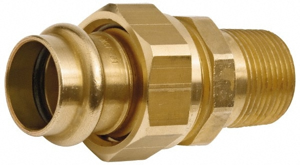 NIBCO 9256810PC Wrot Copper Pipe Union: 3/4" Fitting, P x M, Press Fitting, Lead Free Image