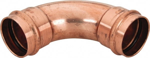 NIBCO 9056405PC Wrot Copper Pipe 90 ° Elbow: 2" Fitting, P x P, Press Fitting, Lead Free Image