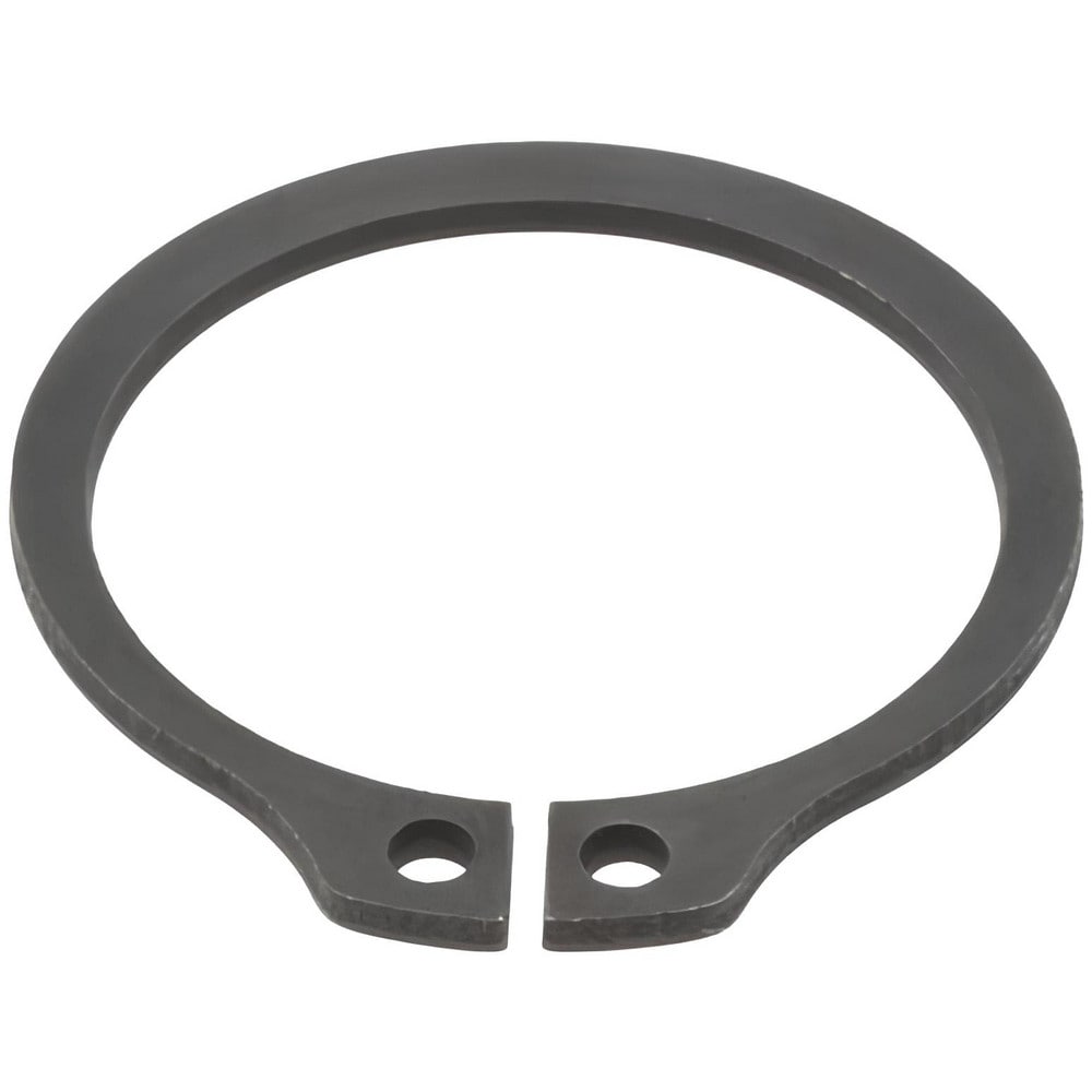 External Snap Retaining Ring: 0.998" Groove Dia, 1-1/16" Shaft Dia, Spring Steel, Phosphate Finish
