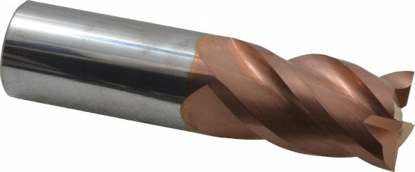 ProMax 111-06412 Square End Mill: 1 Dia, 1-3/4 LOC, 1 Shank Dia, 4 OAL, 4 Flutes, Solid Carbide Image