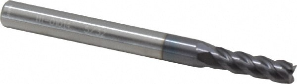 ProMax 111-01014 Square End Mill: 5/32 Dia, 1/2 LOC, 3/16 Shank Dia, 2 OAL, 4 Flutes, Solid Carbide Image