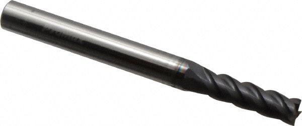 ProMax 111-01414 Square End Mill: 7/32 Dia, 3/4 LOC, 1/4 Shank Dia, 2-1/2 OAL, 4 Flutes, Solid Carbide Image