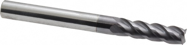 ProMax 111-01614 Square End Mill: 1/4 Dia, 3/4 LOC, 1/4 Shank Dia, 2-1/2 OAL, 4 Flutes, Solid Carbide Image