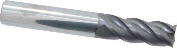 ProMax 111-02414 Square End Mill: 3/8 Dia, 7/8 LOC, 3/8 Shank Dia, 2-1/2 OAL, 4 Flutes, Solid Carbide Image