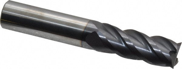 ProMax 111-03214 Square End Mill: 1/2 Dia, 1-1/4 LOC, 1/2 Shank Dia, 3 OAL, 4 Flutes, Solid Carbide Image