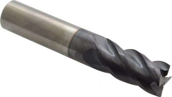 ProMax 111-04014 Square End Mill: 5/8 Dia, 1-1/4 LOC, 5/8 Shank Dia, 3-1/2 OAL, 4 Flutes, Solid Carbide Image