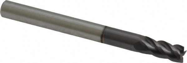 ProMax 111-01224 Square End Mill: 3/16 Dia, 3/8 LOC, 3/16 Shank Dia, 2 OAL, 4 Flutes, Solid Carbide Image