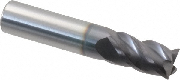 ProMax 111-02424 Square End Mill: 3/8 Dia, 5/8 LOC, 3/8 Shank Dia, 2 OAL, 4 Flutes, Solid Carbide Image