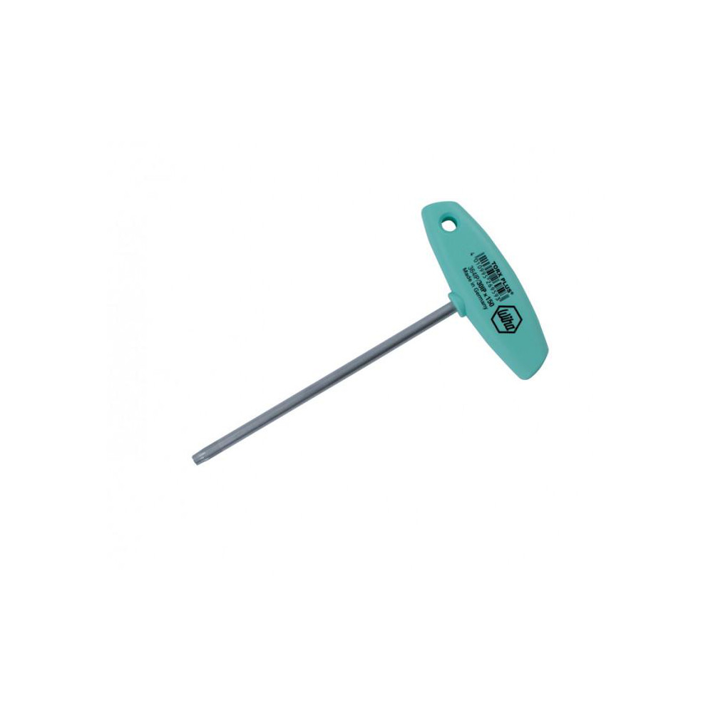Torx Plus Key: T-Handle, IP25, 6" OAL, Chrome-Plated