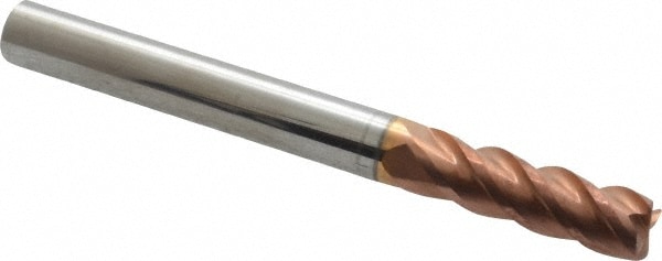 ProMax 129-31612 Corner Radius End Mill: 1/4" Dia, 3/4" LOC, 0.02" Radius, 4 Flutes, Solid Carbide Image