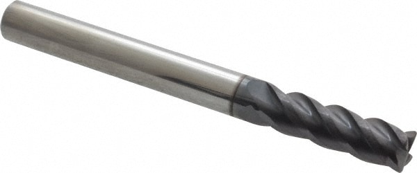 ProMax 129-31614 Corner Radius End Mill: 1/4" Dia, 3/4" LOC, 0.02" Radius, 4 Flutes, Solid Carbide Image