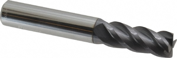 ProMax 129-32414 Corner Radius End Mill: 3/8" Dia, 7/8" LOC, 0.02" Radius, 4 Flutes, Solid Carbide Image