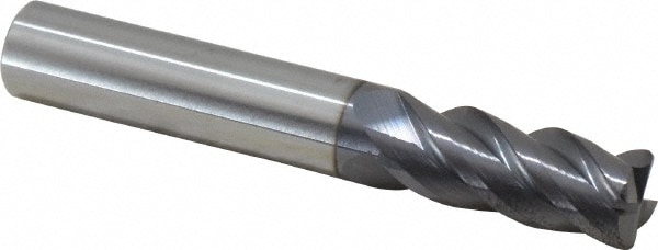 ProMax 129-42414 Corner Radius End Mill: 3/8" Dia, 7/8" LOC, 0.03" Radius, 4 Flutes, Solid Carbide Image