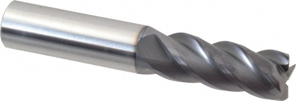 ProMax 129-23214 Corner Radius End Mill: 1/2" Dia, 1" LOC, 0.015" Radius, 4 Flutes, Solid Carbide Image