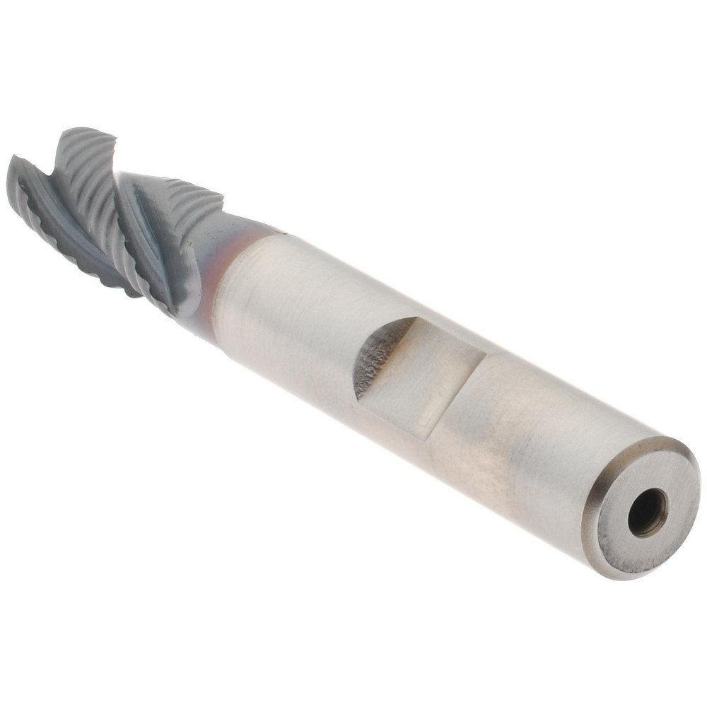 Hertel Roughing End Mill 3/8" Dia, 3 Flutes, Single End, Cobalt