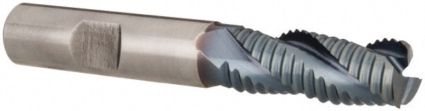 Hertel 75987727 Square End Mill: 1/2 Dia, 1-1/4 LOC, 1/2 Shank Dia, 3-1/4 OAL, 3 Flutes, Cobalt Image