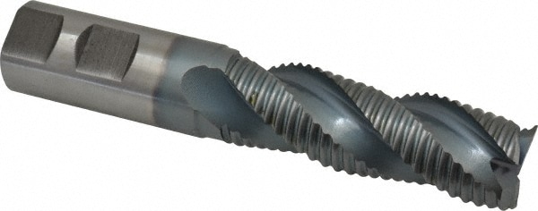 Hertel 75987776 Square End Mill: 1 Dia, 3 LOC, 1 Shank Dia, 5-1/2 OAL, 3 Flutes, Cobalt Image