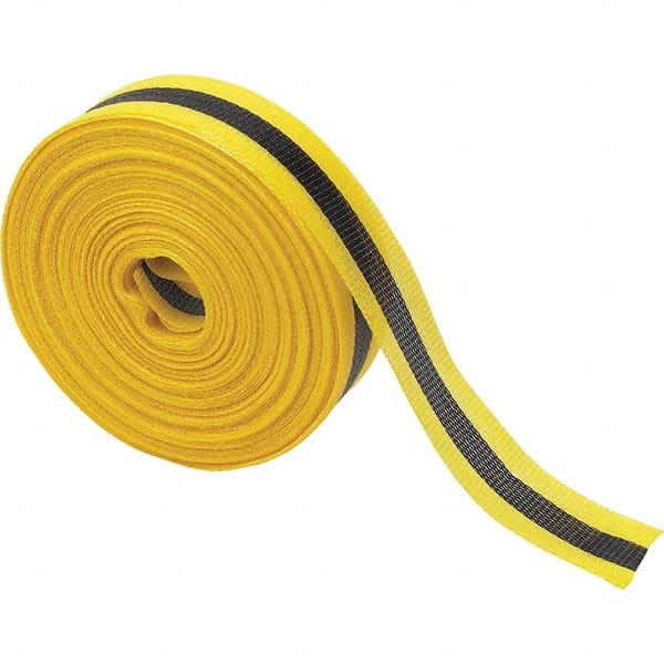200' Long x 2" Wide Roll, Polypropylene, Black & Yellow, BarricadeTape