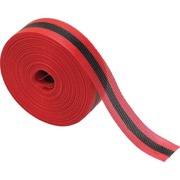 200' Long x 2" Wide Roll, Polypropylene, Black & Red, BarricadeTape