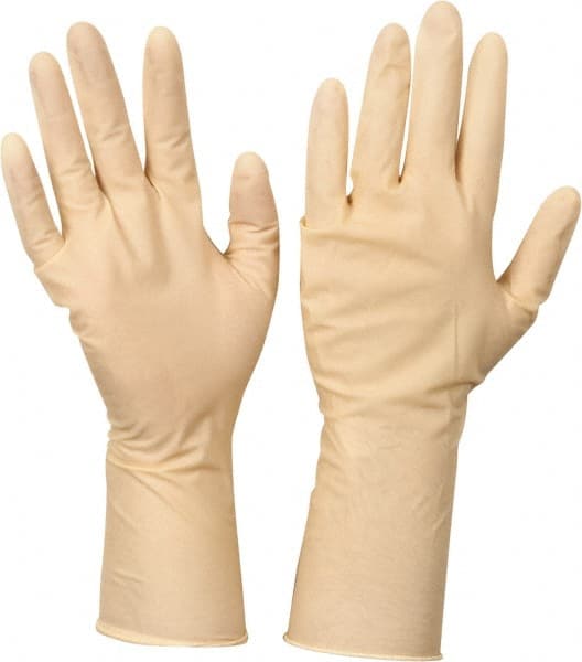 CleanTeam. 100-322400/M Disposable Gloves: Size Medium, 5 mil, Latex 