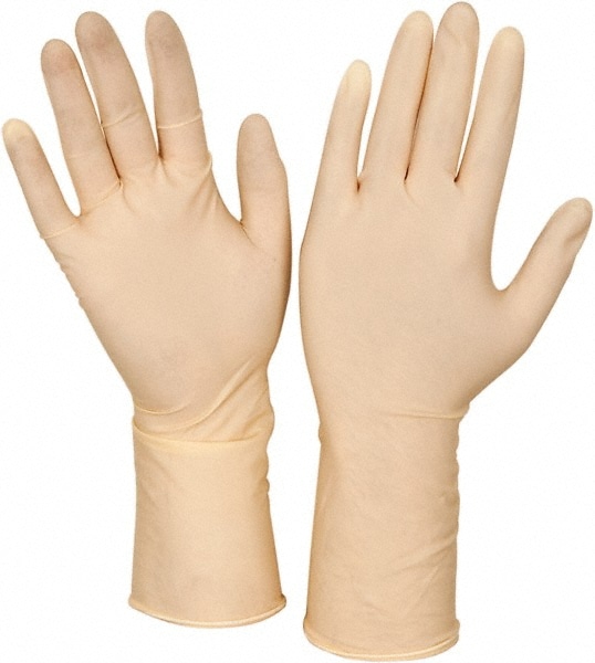 CleanTeam. 100-323000/M Disposable Gloves: Size Medium, 5 mil, Latex Image