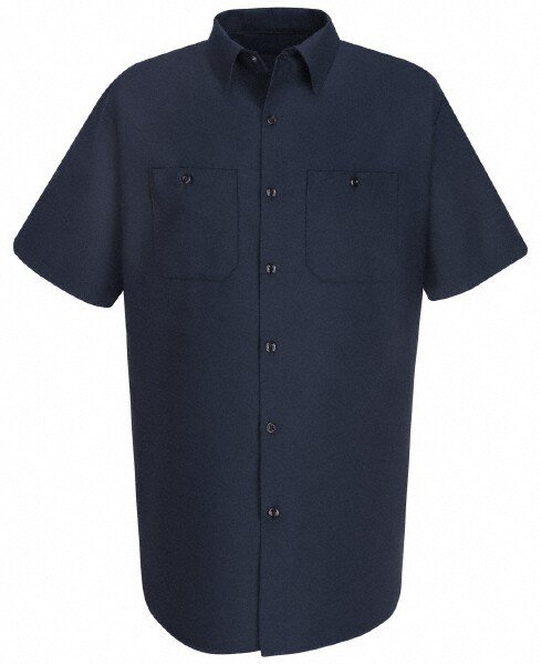 navy blue button up shirt short sleeve