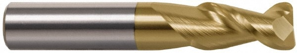 Accupro 250-25012-045C5 Corner Radius End Mill: 1/4" Dia, 3/4" LOC, 0.045" Radius, 2 Flutes, Solid Carbide 