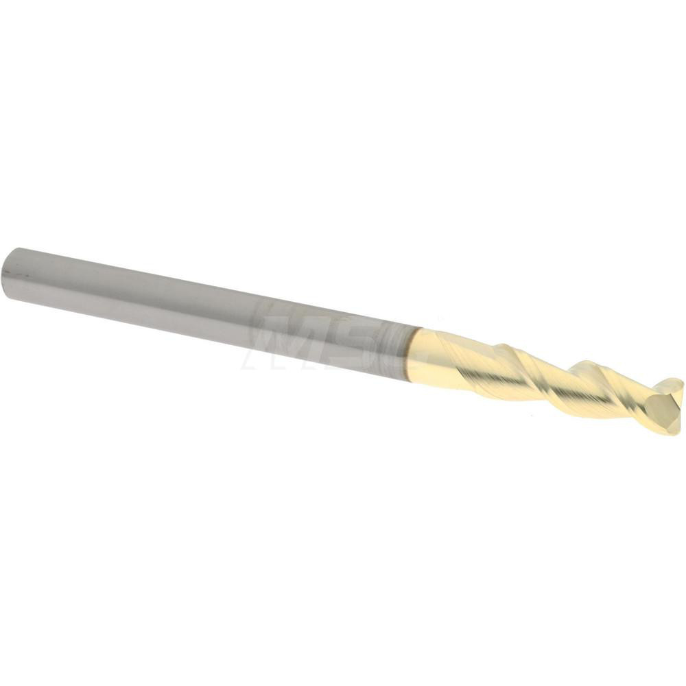 Accupro 25018710020C5 Corner Radius End Mill: 3/16" Dia, 5/8" LOC, 0.02" Radius, 2 Flutes, Solid Carbide Image