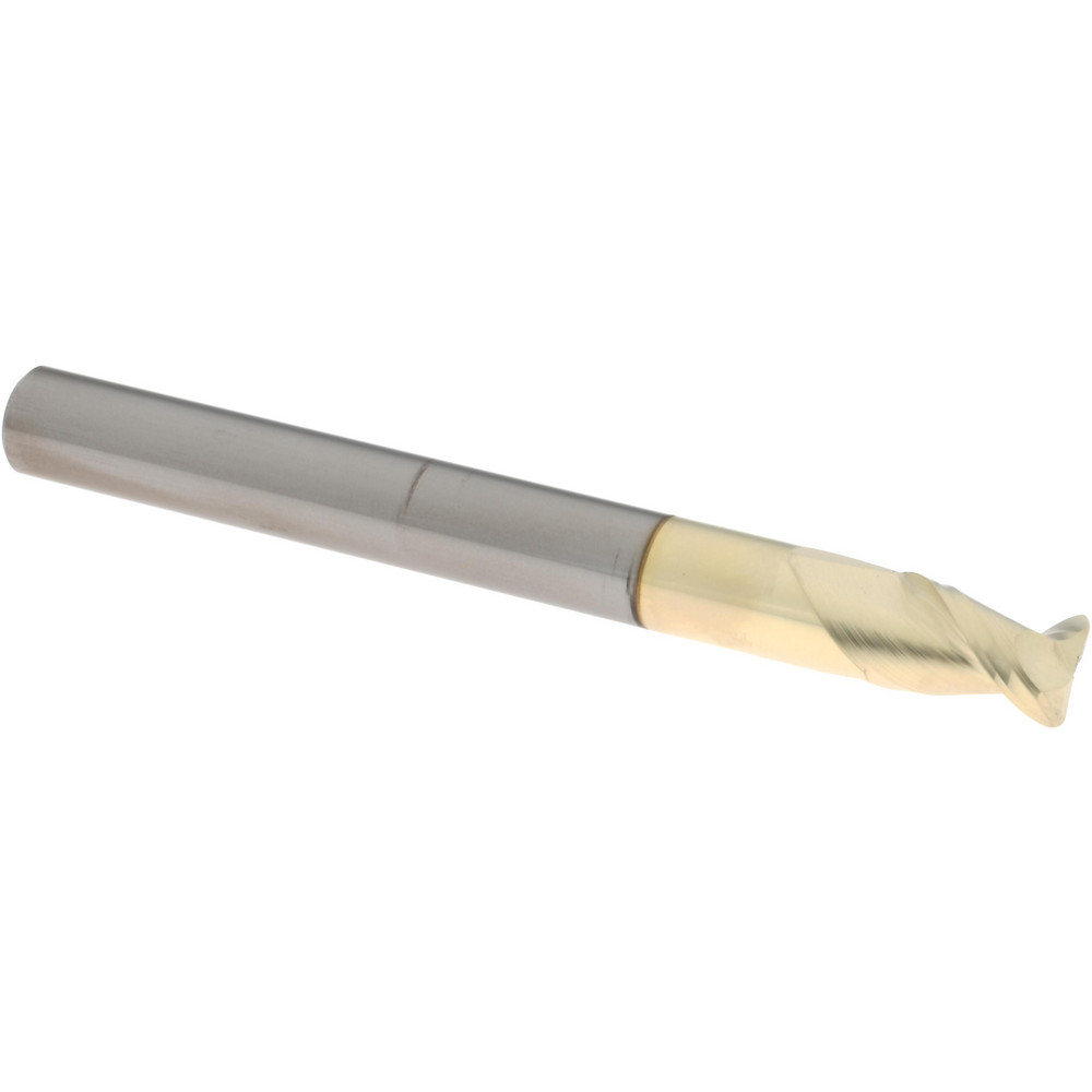 Accupro 25025006030C5 Corner Radius End Mill: 1/4" Dia, 3/8" LOC, 0.03" Radius, 2 Flutes, Solid Carbide Image