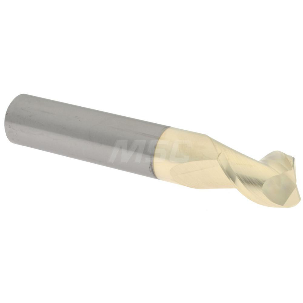Accupro 25050010060C5 Corner Radius End Mill: 1/2" Dia, 5/8" LOC, 0.06" Radius, 2 Flutes, Solid Carbide Image
