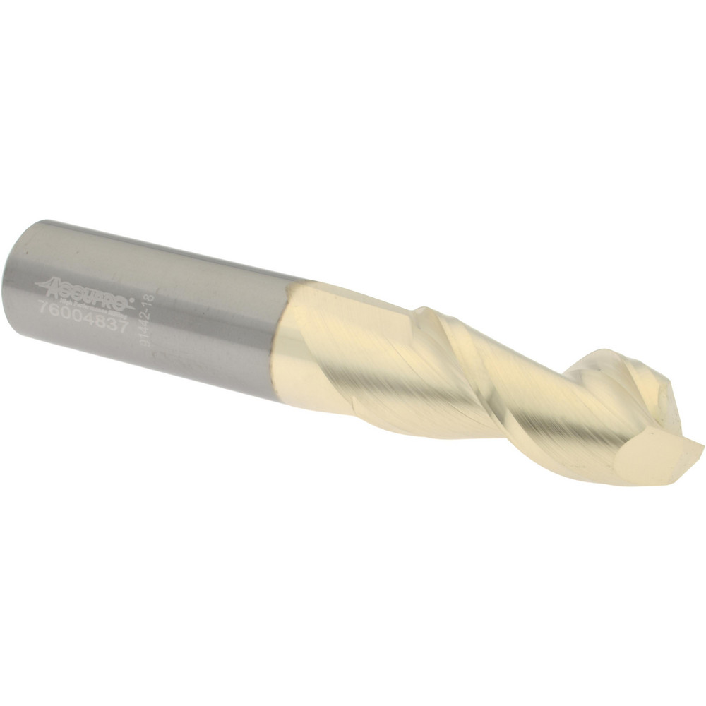 Accupro 25050020060C5 Corner Radius End Mill: 1/2" Dia, 1-1/4" LOC, 0.06" Radius, 2 Flutes, Solid Carbide Image