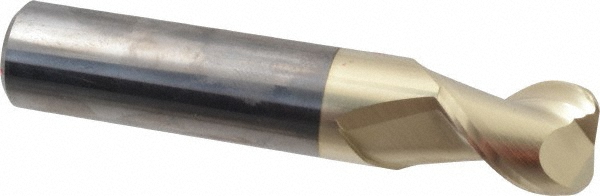 Accupro 25075016120C5 Corner Radius End Mill: 3/4" Dia, 1" LOC, 0.12" Radius, 2 Flutes, Solid Carbide Image