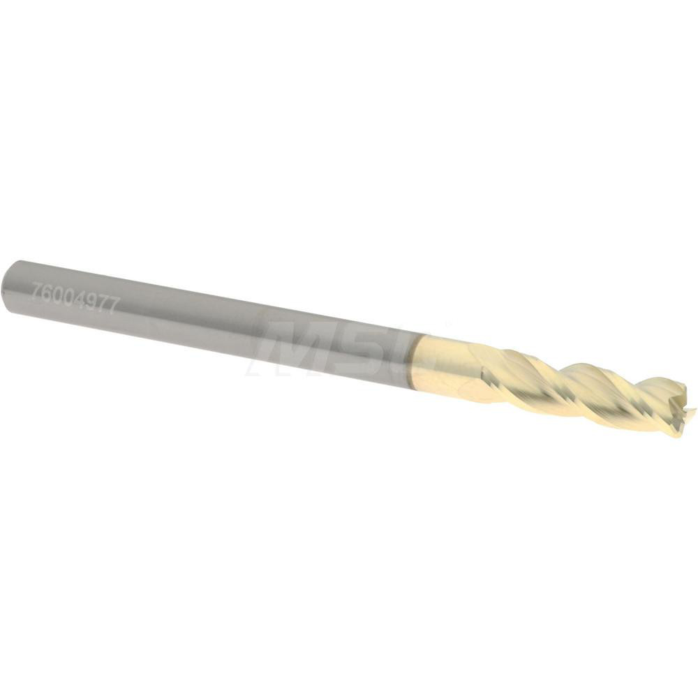 Accupro 35018710020C5 Corner Radius End Mill: 3/16" Dia, 5/8" LOC, 0.02" Radius, 3 Flutes, Solid Carbide Image