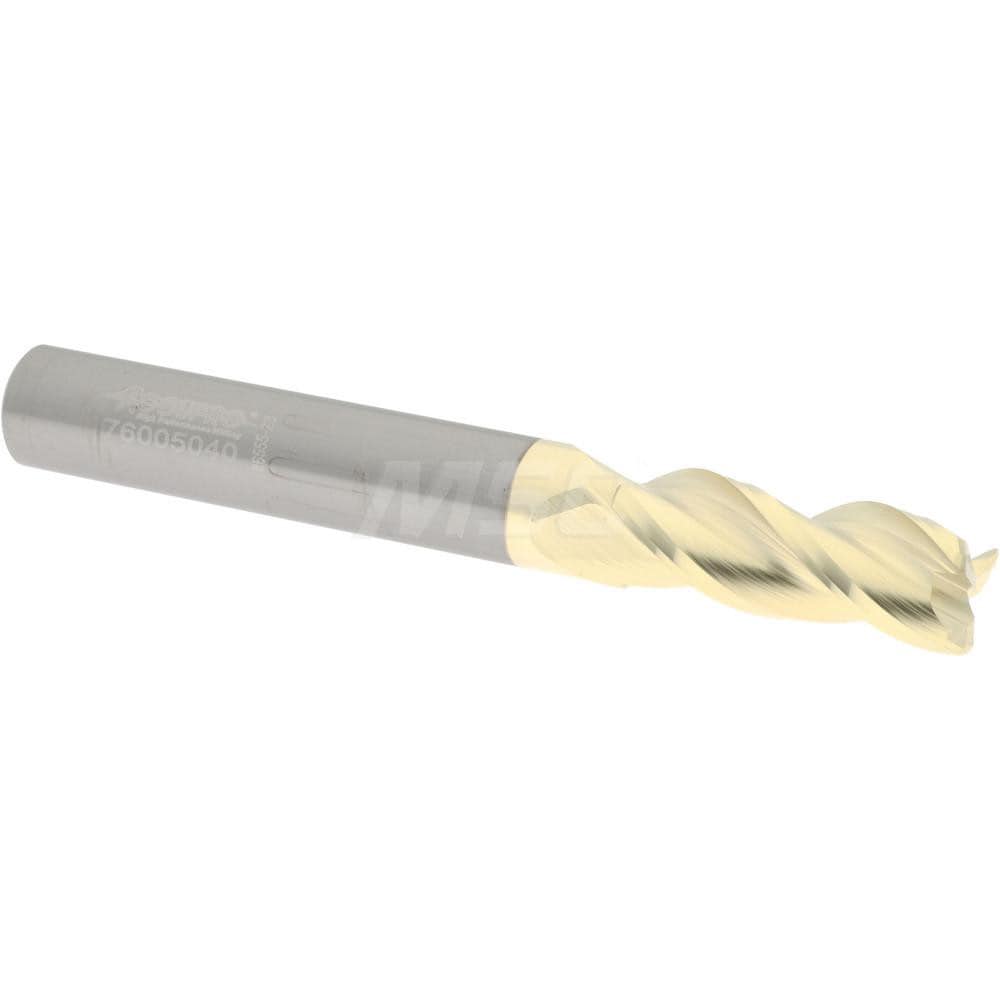 Accupro 35031213030C5 Corner Radius End Mill: 5/16" Dia, 13/16" LOC, 0.03" Radius, 3 Flutes, Solid Carbide Image