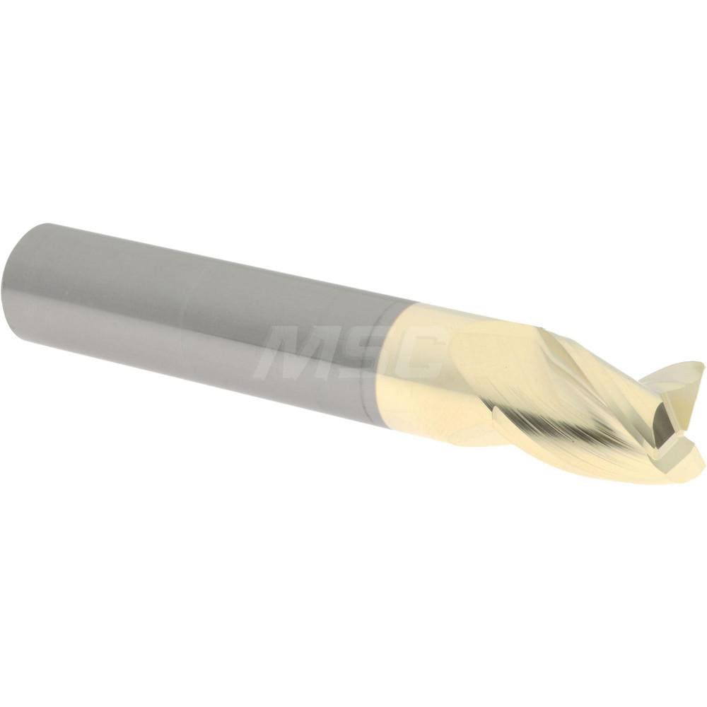 Accupro 35050010020C5 Corner Radius End Mill: 1/2" Dia, 5/8" LOC, 0.02" Radius, 3 Flutes, Solid Carbide Image