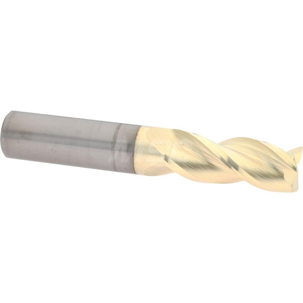 Accupro 35050020020C5 Corner Radius End Mill: 1/2" Dia, 1-1/4" LOC, 0.02" Radius, 3 Flutes, Solid Carbide Image