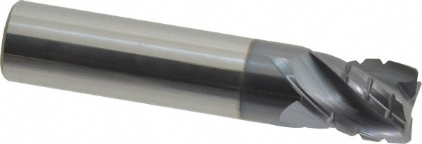 Accupro CBC446S5000C11 Corner Chamfer End Mill: 0.5" Dia, 0.625" LOC, 4 Flute, Solid Carbide 