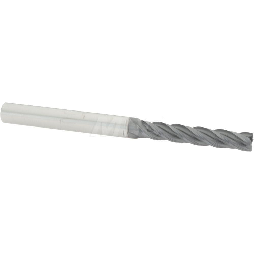 Accupro 436L2188015C11 Corner Radius End Mill: 0.2188" Dia, 1-1/4" LOC, 0.015" Radius, 4 Flutes, Solid Carbide 