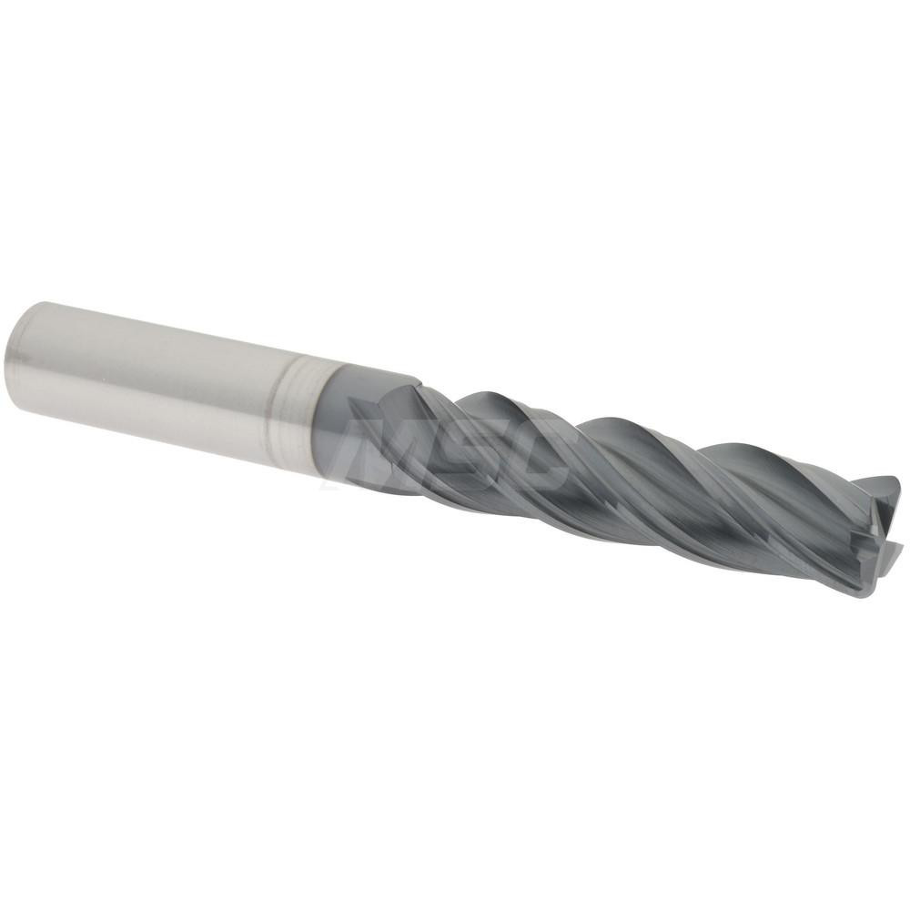 95168359 Corner Radius End Mill: 1/2" Dia, 2" LOC, 0.0600" Radius, 4 Flute, Solid Carbide  