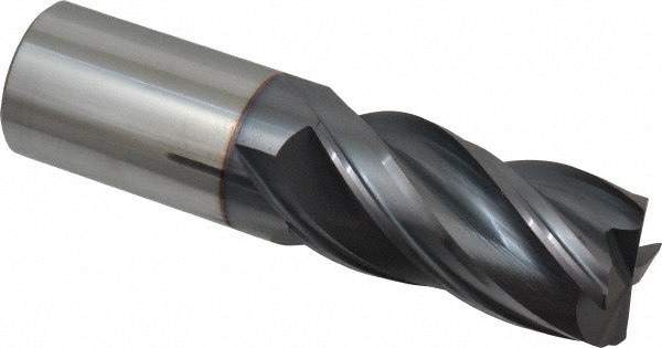 95168582 Corner Radius End Mill: 1" Dia, 2" LOC, 0.0350" Radius, 4 Flute, Solid Carbide  