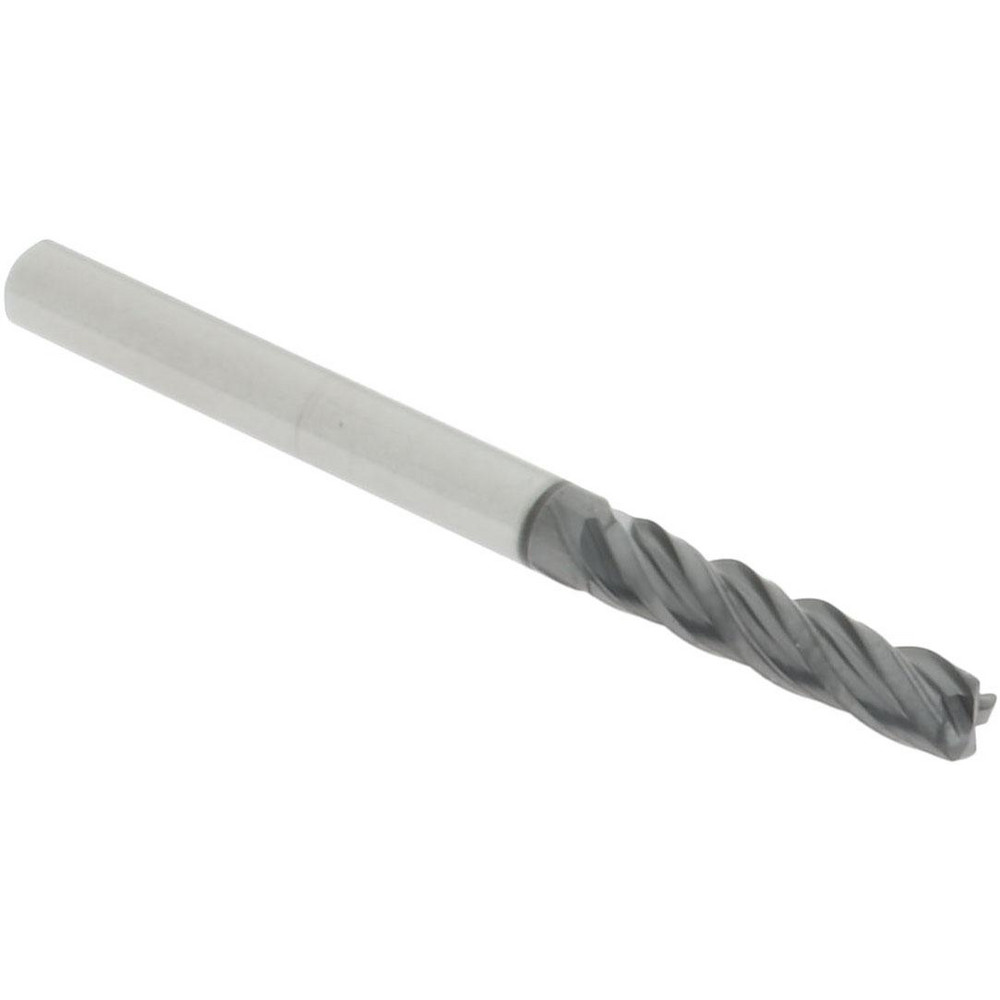 95168461 Corner Radius End Mill: 1/8" Dia, 1/2" LOC, 0.0200" Radius, 4 Flute, Solid Carbide  